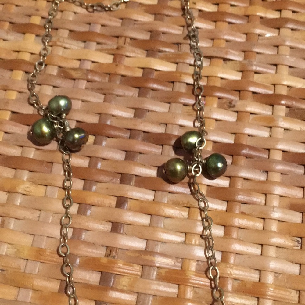 Pearl Cluster Layerable Necklace - image 2